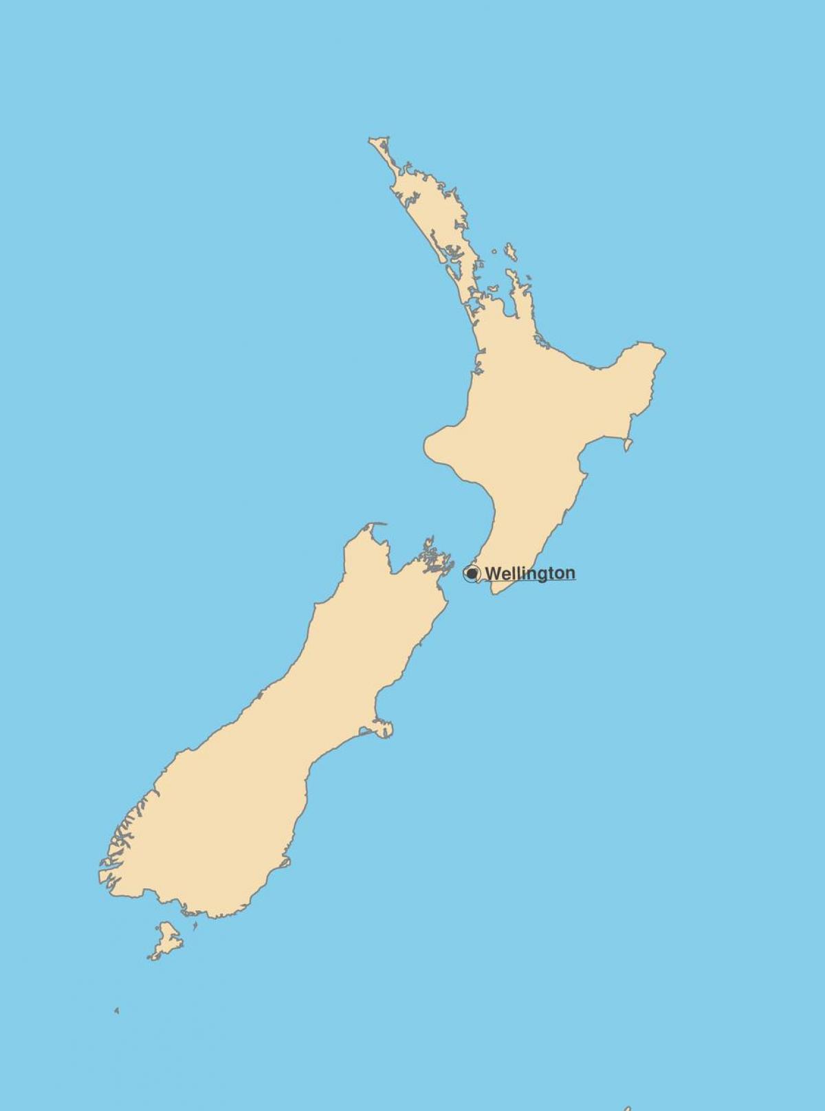 خريطة عاصمة نيوزيلندا