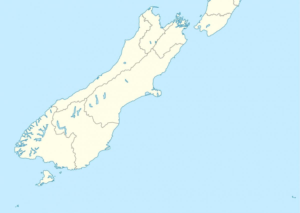 خريطة جنوب نيوزيلندا